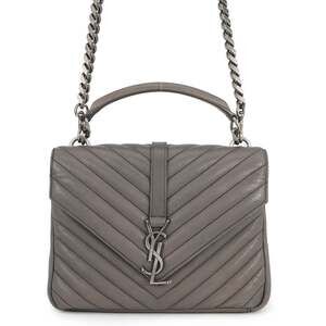 Yves Saint Laurent Saint Laurent Paris College Leather Handbag 428056 SAINT L...